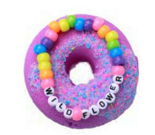 garb2art Donut Bath Bomb with Bracelet Purple