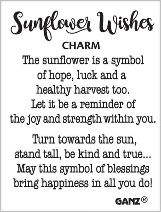 Sunflower Pocket Charm