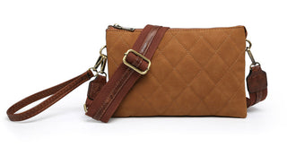 Jen & Co Izzy Quilted Crossbody Brown M2056