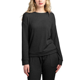 Hello Mello Cuddleblend Lounge Sweater Black