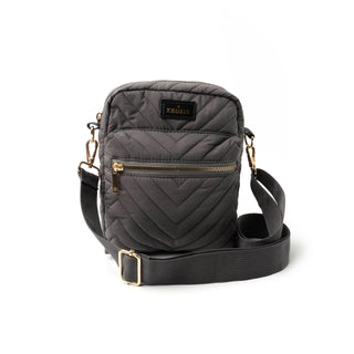 Kedzie Colect Quilted Crossbody Gray