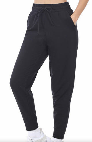 Zenana French Terry Joggers Black