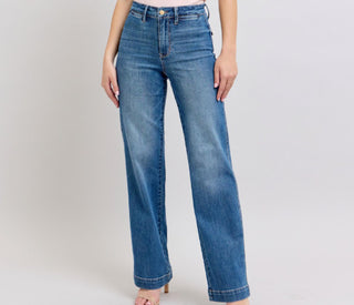Judy Blue HW Contrast Thread Straight 88596