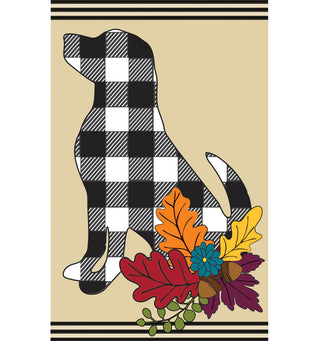 Fall Dog Silhouette Standard House Flag