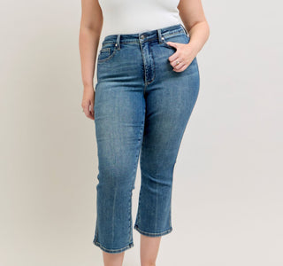 Judy Blue HW Tummy Control Kick Flare 881097