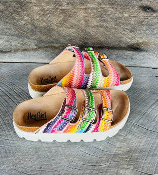 Corkys Threes Company Platform Sandal Multi