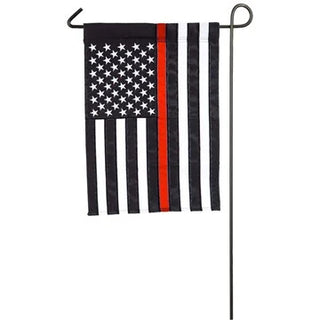 Thin Red Line Garden Applique’ Flag