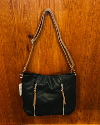 Jen & Co Mina Hobo Bag Black/Brown M2744