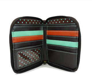 Chala 839 Zip Around Wallet Lady Bug Teal