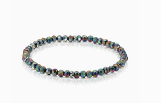 My Fun Colors Mini Crystal Bracelet Harlequin Silver Accent