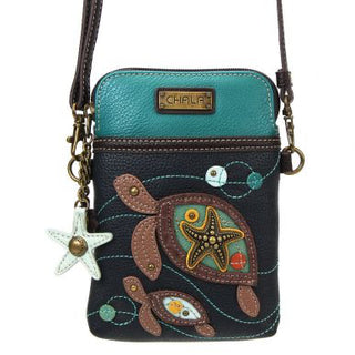 Chala Cellphone Crossbody Two Turtles Navy 827