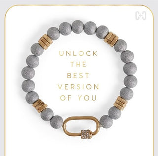 Coco & Carmen Moonstone Luxe Padlock Bracelet