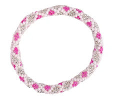 Simply Southern Bead Bangle Pink White
