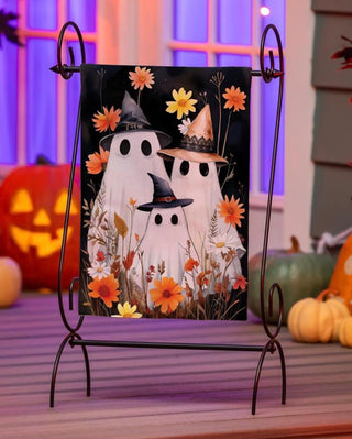 Halloween Ghost Family Garden Flag