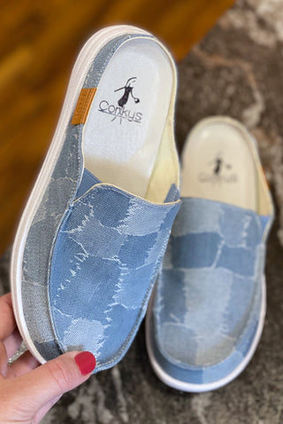 Corky's Pontoon Slip-On Denim Patches