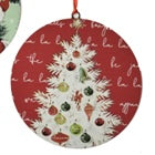 Vintage Style Holiday Disc Ornament