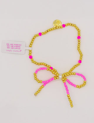 Simply Southern Gold Bracelet Pearl 8