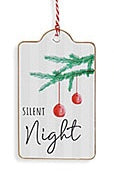 Silent Night Tag Ornament