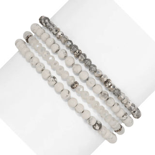 My Fun Colors Spiritual Gemstone Bracelet White Turquoise
