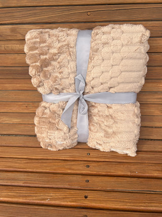 Fluffery Turtle Fleece Throw Blanket Brown