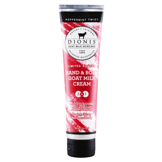 Dionis Goat Milk 3.3oz Hand & Body Cream Peppermint Twist
