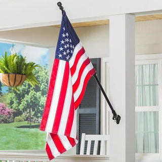 American Flag Appliqué House Flag