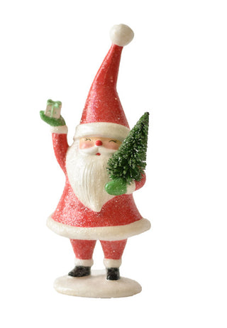 Paper Pulp Santa Figurine