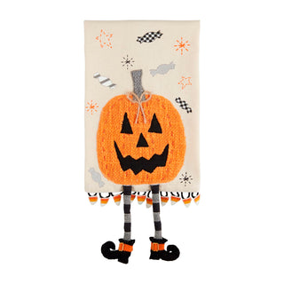 Mudpie Dangle Leg Towel Pumpkin