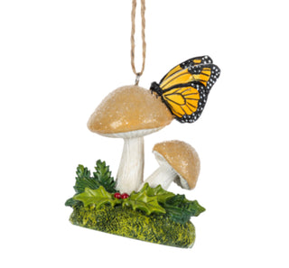 Mushroom Ornament Butterfly