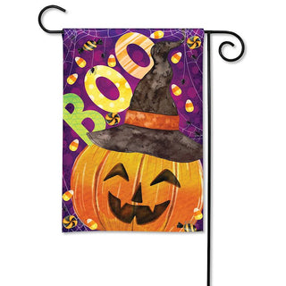 Boo Pumpkin Garden Flag