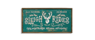 Wood Engraved Holiday Sign
