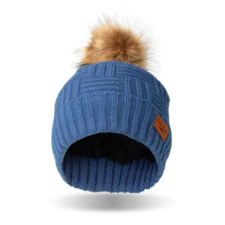 Britt’s Knits Originals Pom Hat Blue