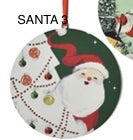 Vintage Style Holiday Disc Ornament