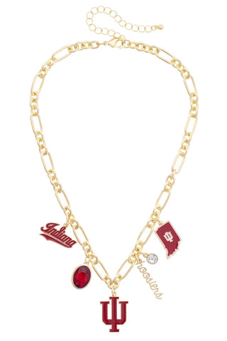 Canvas Style Indiana Hoosiers Gameday Charm Necklace