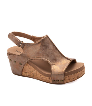 Corky’s Carley Wedge Antique Bronze