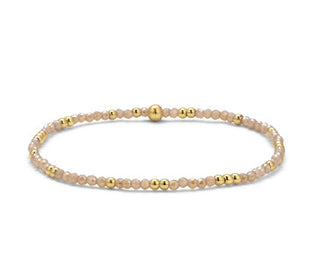 My Fun Colors Crystal Beaded Bracelet Sahara Gold