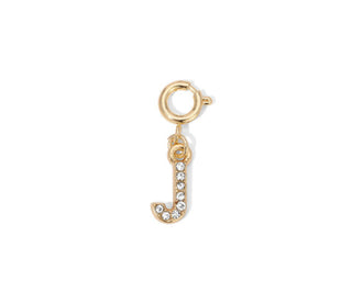 My Fun Colors Rhinestone Initial Gold J