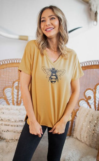 Sew in Love Bee V Neck Short Sleeve Sz 3X