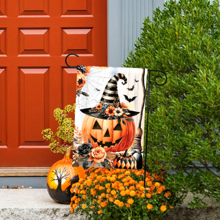 Vintage Jack-O-Lantern Garden Flag