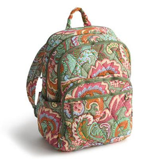 Vera Bradley Featherweight Large Bancroft Backpack Leaf Me Not Paisley