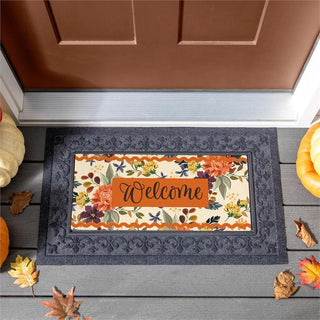 Fall Floral Welcome Switch Mat
