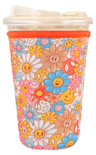 Simply Southern Drink Sleeve Happy Flower