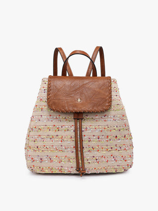 Jen & Co Backpack Saffron Multi Stripe BP1919