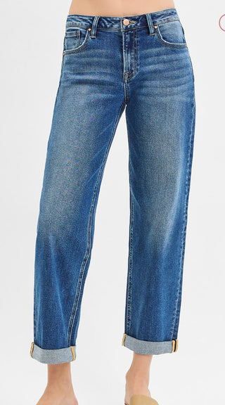 Risen MR Boyfriend Roll Up Jeans 21211