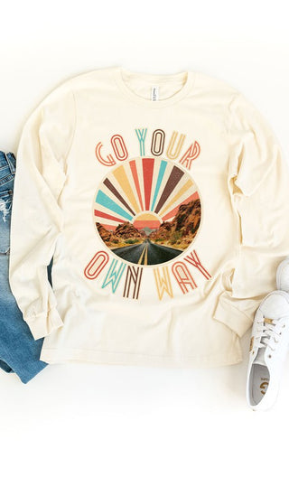 Go Your Own Way Long Sleeve Tee
