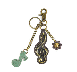 Chala Metal Charming Keychain Treble Clef 602