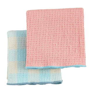 Mudpie Waffle Towel Set Pink