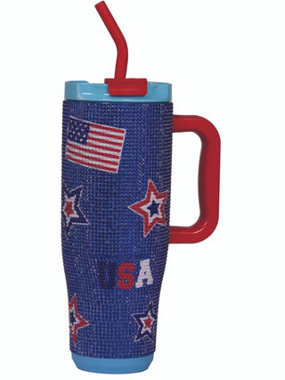 Simply Southern Tumbler Sequin USA 40oz