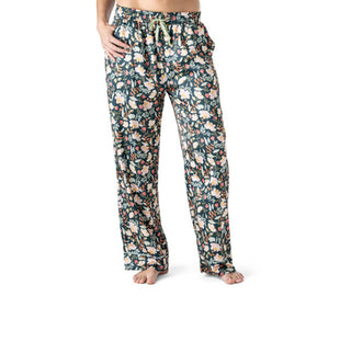 Hello Mello So Lovely Satin Pajama Pant Petal to the Metal