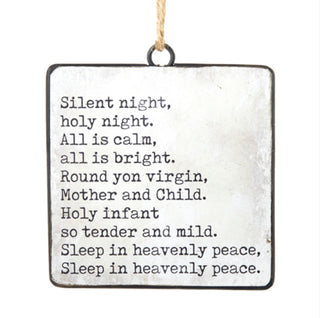 Silent Night Ornament